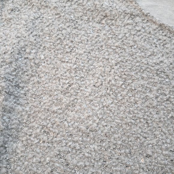 Anthropologie Ella Moss Silver Grey Sequin Knit Top Size S EUC - Picture 3 of 13